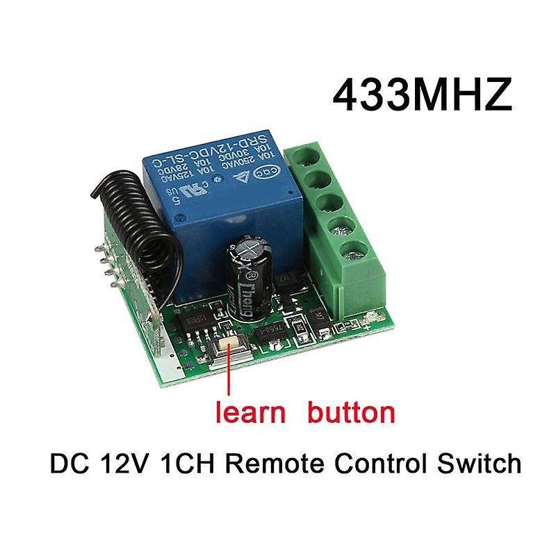 DC 12V 1CH 433MHz Universal Wireless Remote Button Module Diy Kit
