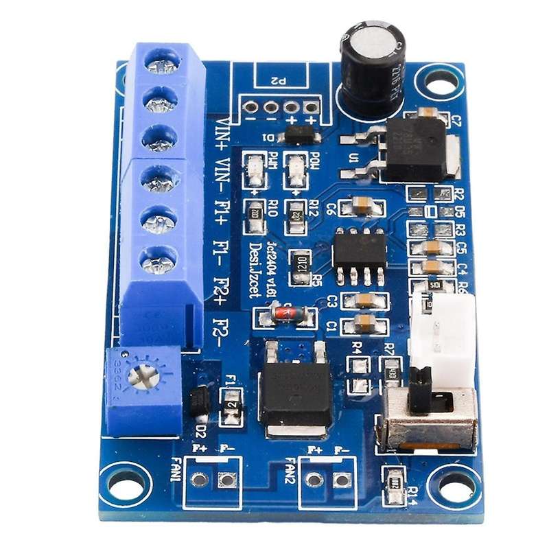 DC 12V 24V 4A Fan Temperature Control 2/3/4 Cable Chassis Fan Speed Regulation Module PWM Thermostat