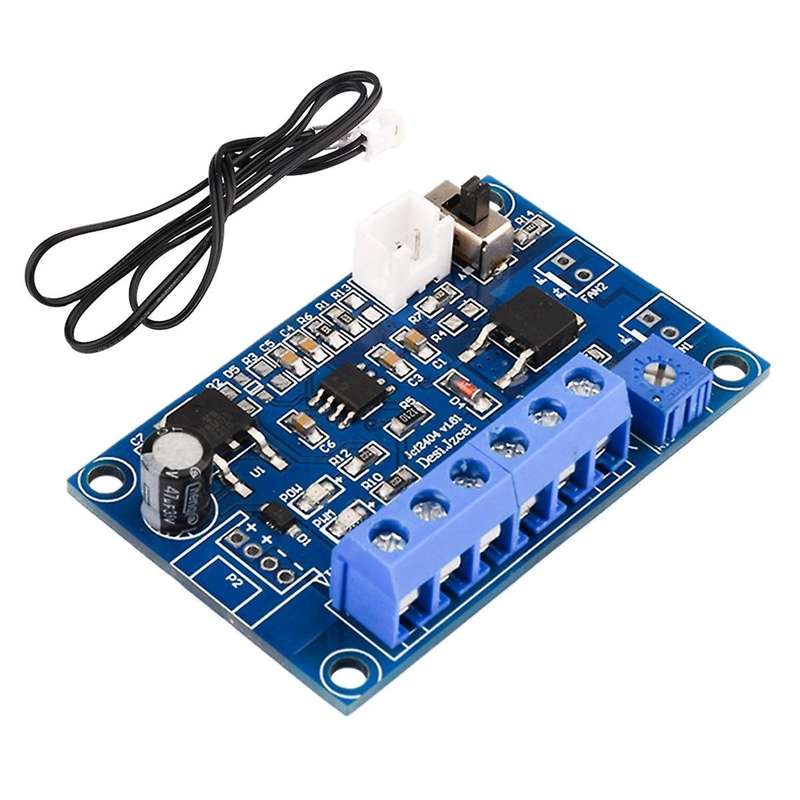 DC 12V 24V 4A Fan Temperature Control 2/3/4 Cable Chassis Fan Speed Regulation Module PWM Thermostat