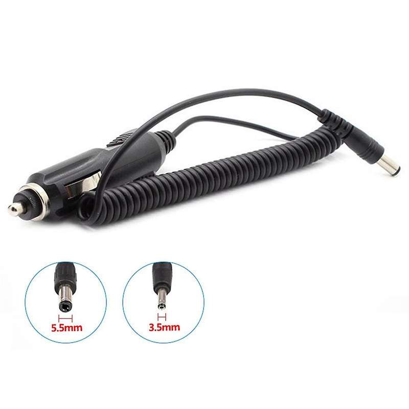 DC 12V Car Charger Power Cable Universal 5.5X2.1Mm for Car Lighter Built-in 3A Fuse with Indicator L