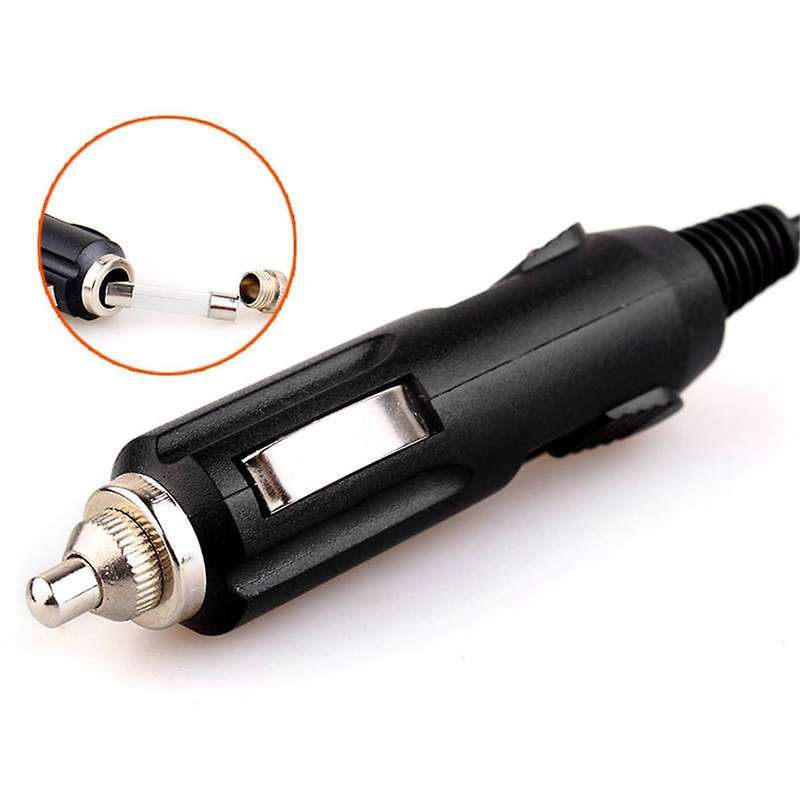 DC 12V Car Charger Power Cable Universal 5.5X2.1Mm for Car Lighter Built-in 3A Fuse with Indicator L