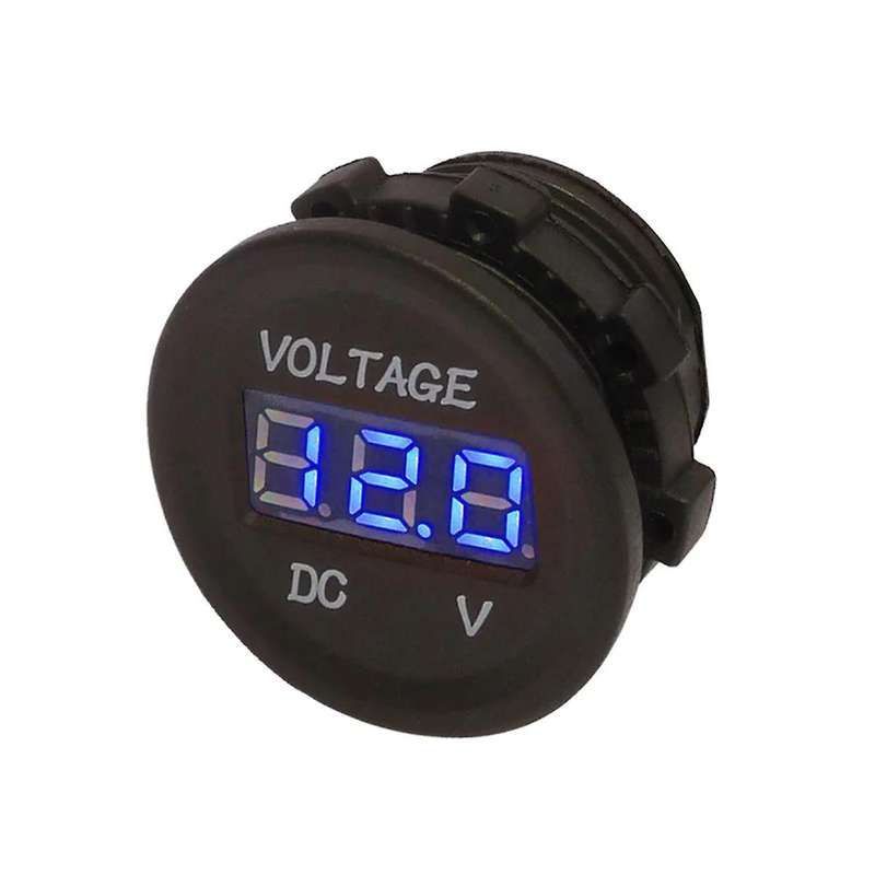Dc 12v Led Panel Digital Voltage Meter Display Voltmeter for Boat Marine Vehicle Motorcycle Truck At