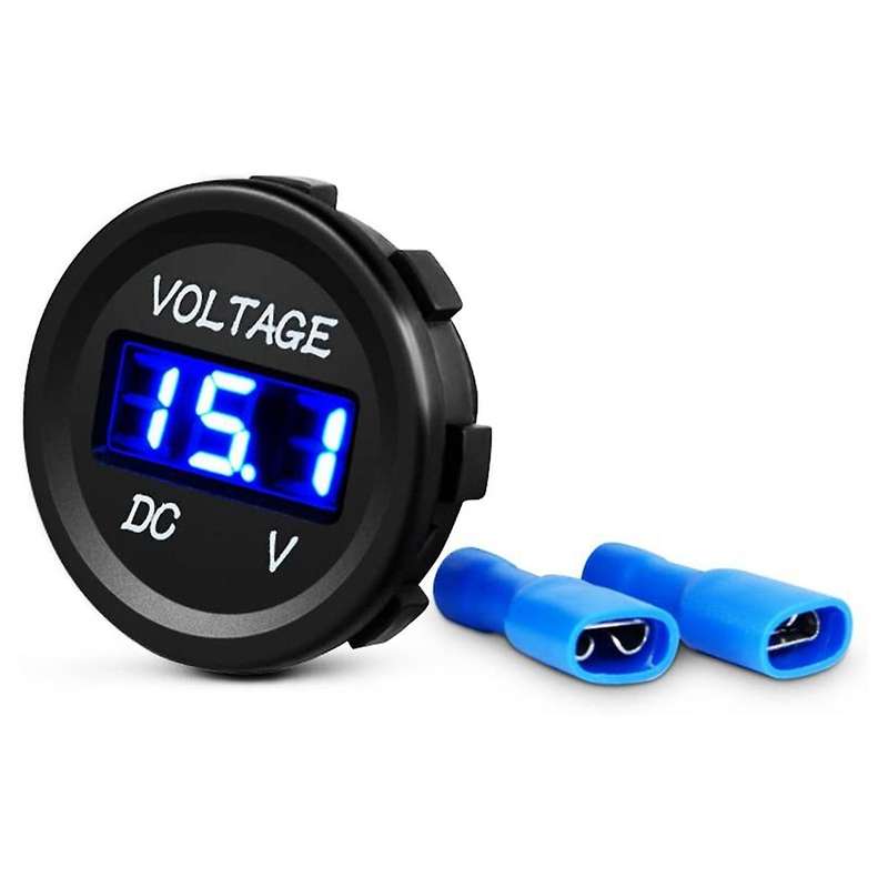 Dc 12v Led Panel Digital Voltage Meter Display Voltmeter for Boat Marine Vehicle Motorcycle Truck At