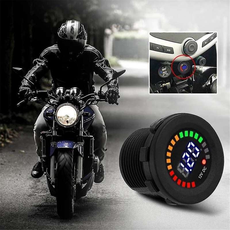 DC 12V Universal Car Motorcycle Boat LED Digital Voltmeter Panel Volt Meter Monitor Gauge Display Ca