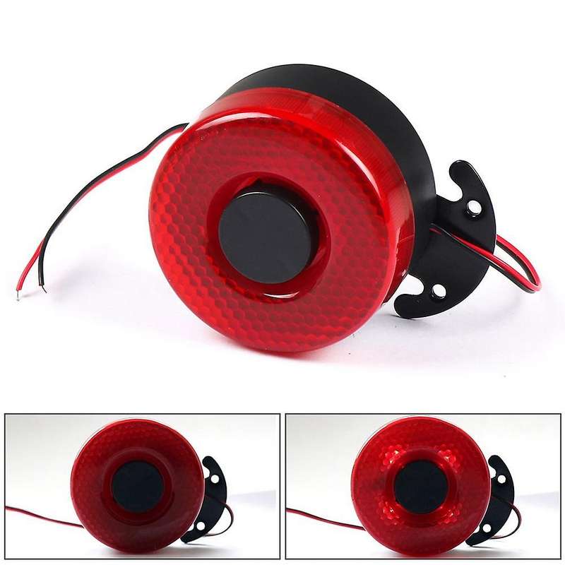 Dc 12v-24v 105db Auto Warning Siren Sound Signal Backup Alarms Horns with Led Beep Reverse Air Horn