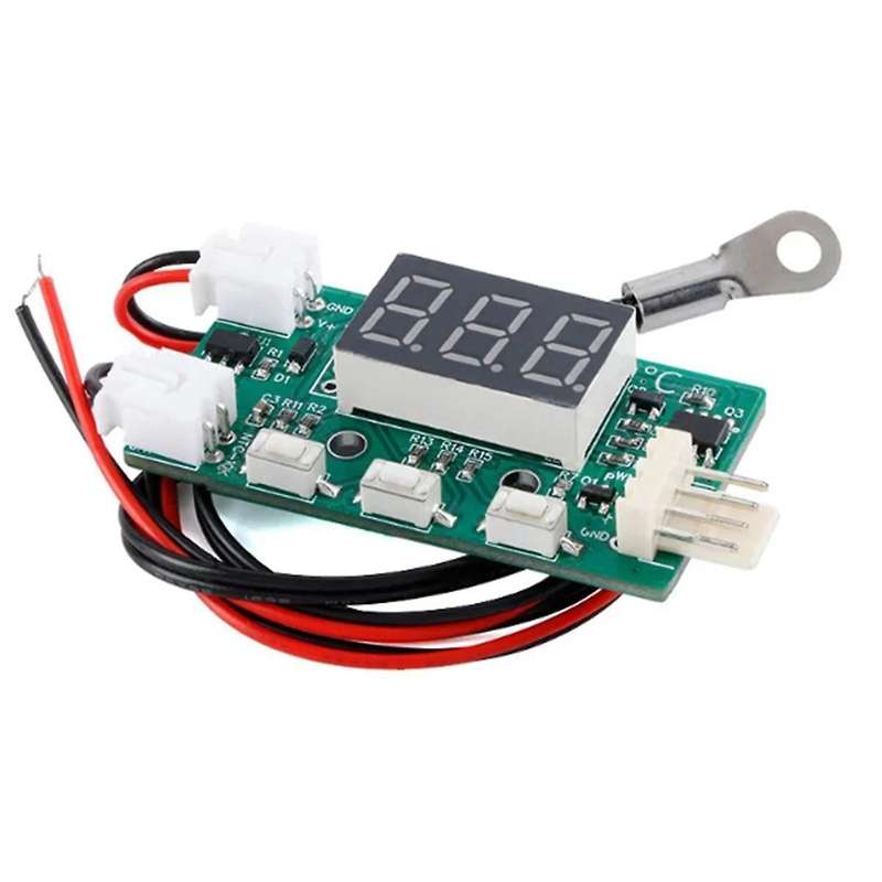 DC 12V PWM Temperature Detector Probe Controller Module 4-Wire Temperature Fan Controller Governor f
