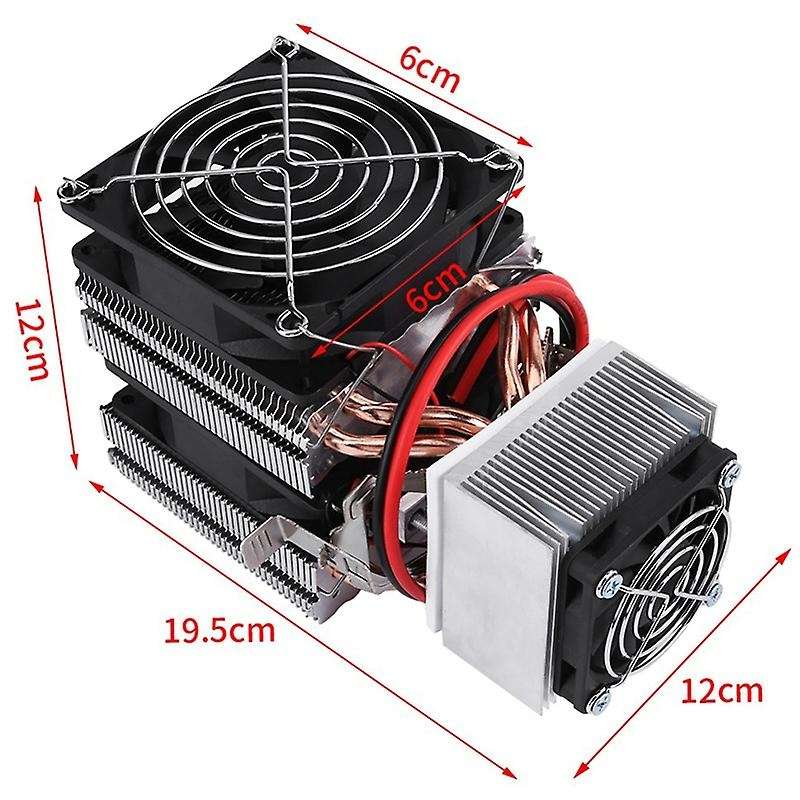 DC12V Refrigeration Cooling Air Cooling Radiator DIY Fridge Cooler System 20A 180W Semiconductor Min