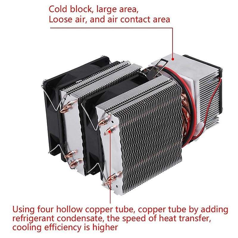 DC12V Refrigeration Cooling Air Cooling Radiator DIY Fridge Cooler System 20A 180W Semiconductor Min