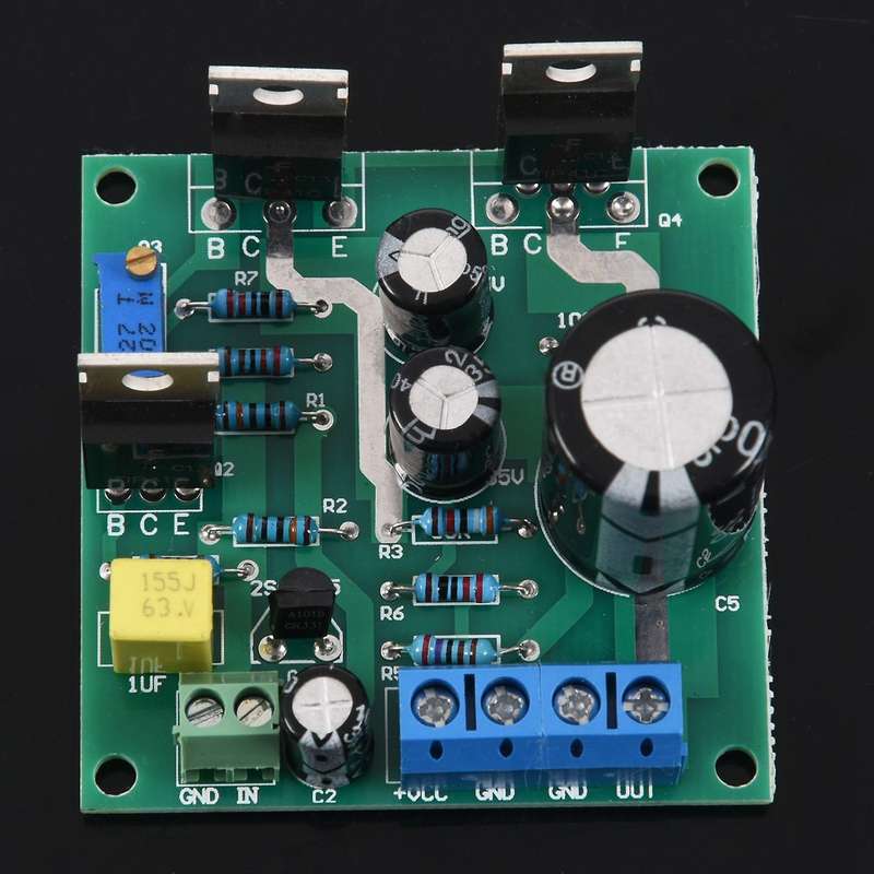 DC12V 24V Mini 1969 TIP41C Mono Channel Amplifier Assemble Board Pure Class A