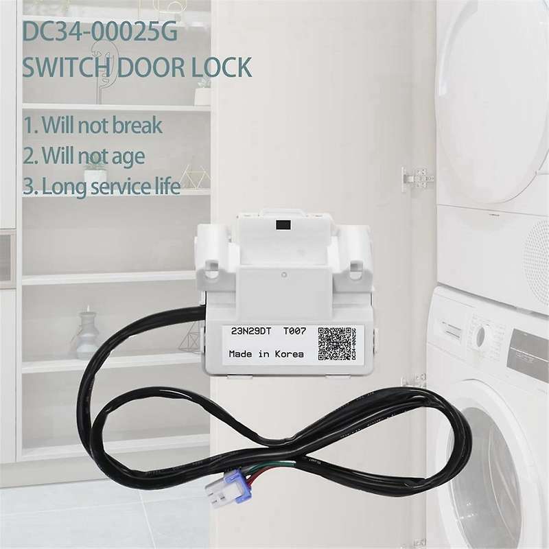 DC34-00025G Switch Door Lock AP6884125 PS12720530 EAP12720530 for WA50R5200AW/US WA50R5400AW/US Wash