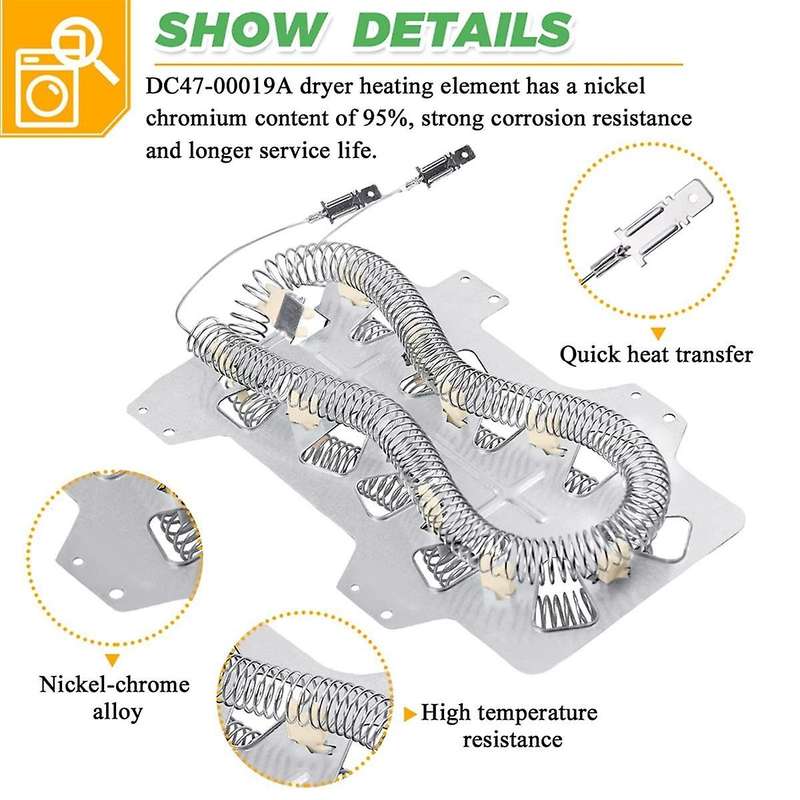DC47-00019A Dryer Heating Elements Kit for LG, , Dryers DC96-00887A+DC47-00016A+DC47-00018A