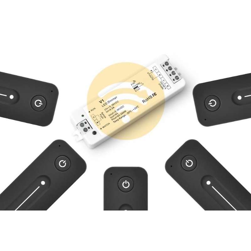 DC5-36V 8.5A V1+R11 Press Led Controller Set Single Color Strip Dimmer Switch for SMD3528 5050 LInea