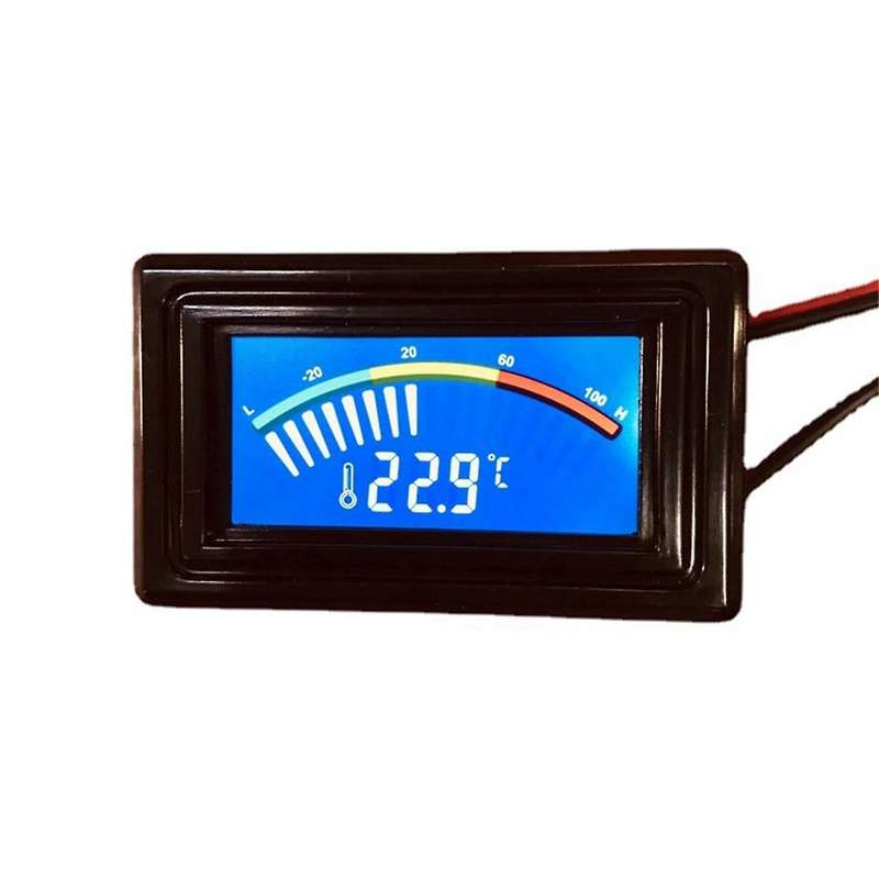 DC4-25V Digital Thermometer NTC10K Metal Probe C/F USB Temp Temperature Detector Tester LCD Analog I