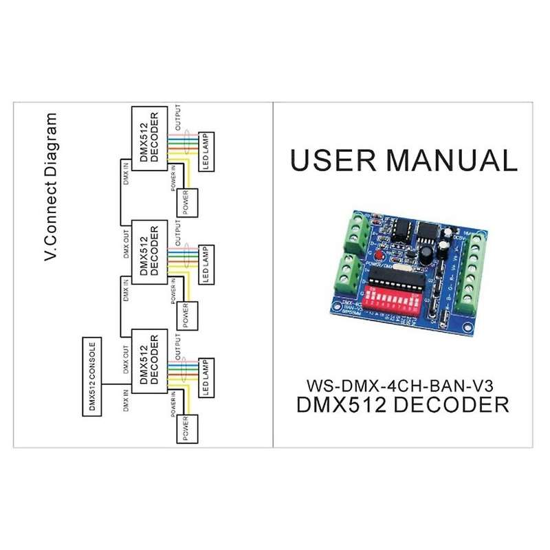 DC5V-24V 4CH-CHannel RGB Dimmer Controller Constant Voltage Common AnodeStrip Light / LED Lamp Modul