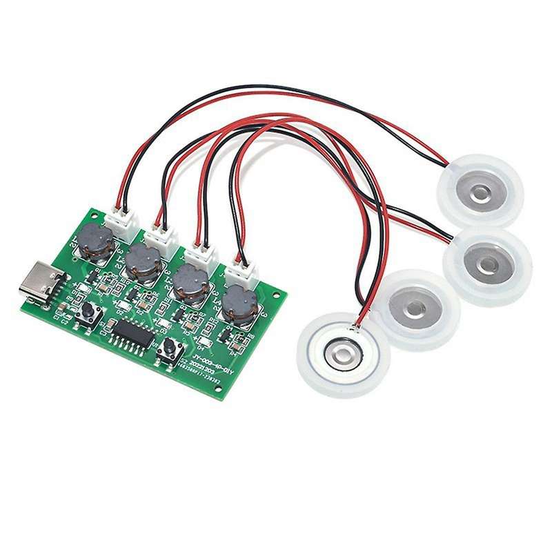 DC5V Type-C Mini Humidifier DIY Kits Mist Maker and Driver Circuit Board 4 Fogger Atomization Film A