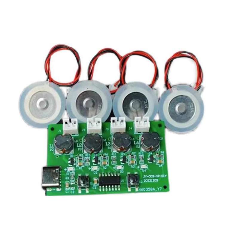 DC5V Type-C Mini Humidifier DIY Kits Mist Maker and Driver Circuit Board 4 Fogger Atomization Film A