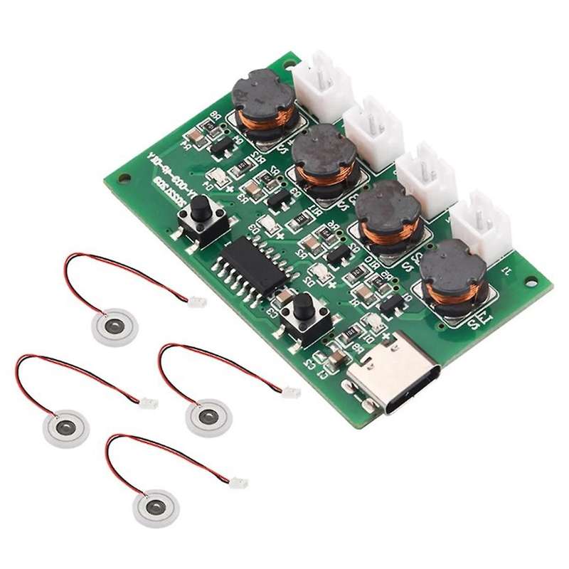 DC5V Type-C Mini Humidifier DIY Kits Mist Maker and Driver Circuit Board 4 Fogger Atomization Film A