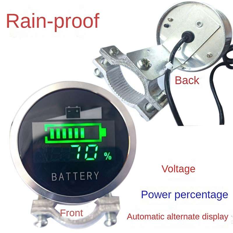 Dc6-120v Lead Acid Battery Capacity Indicator Led Digital Voltmeter Voltage Meter 48v