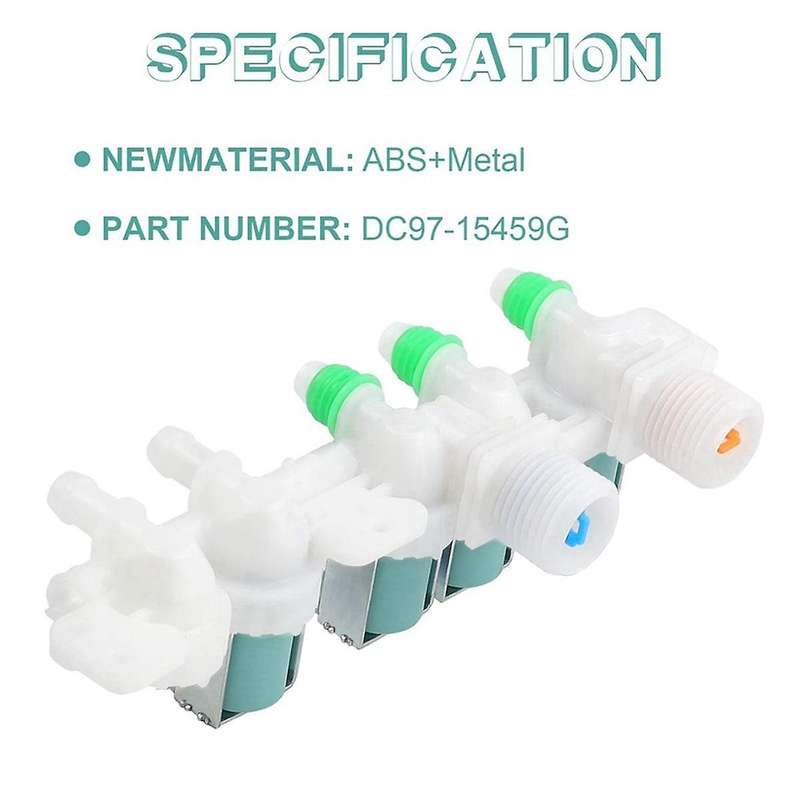 DC97-15459G Water Inlet Valve for Washer Replaces AP5623056 PS4220861 EAP4220861 3276197,WA456DRHDSU
