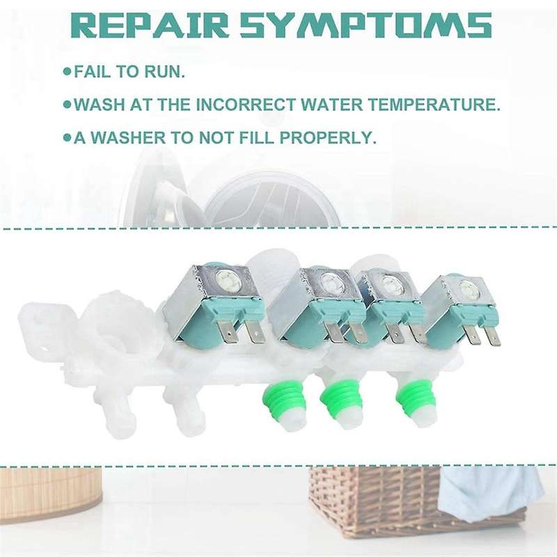 DC97-15459G Water Inlet Valve for Washer Replaces AP5623056 PS4220861 EAP4220861 3276197,WA456DRHDSU