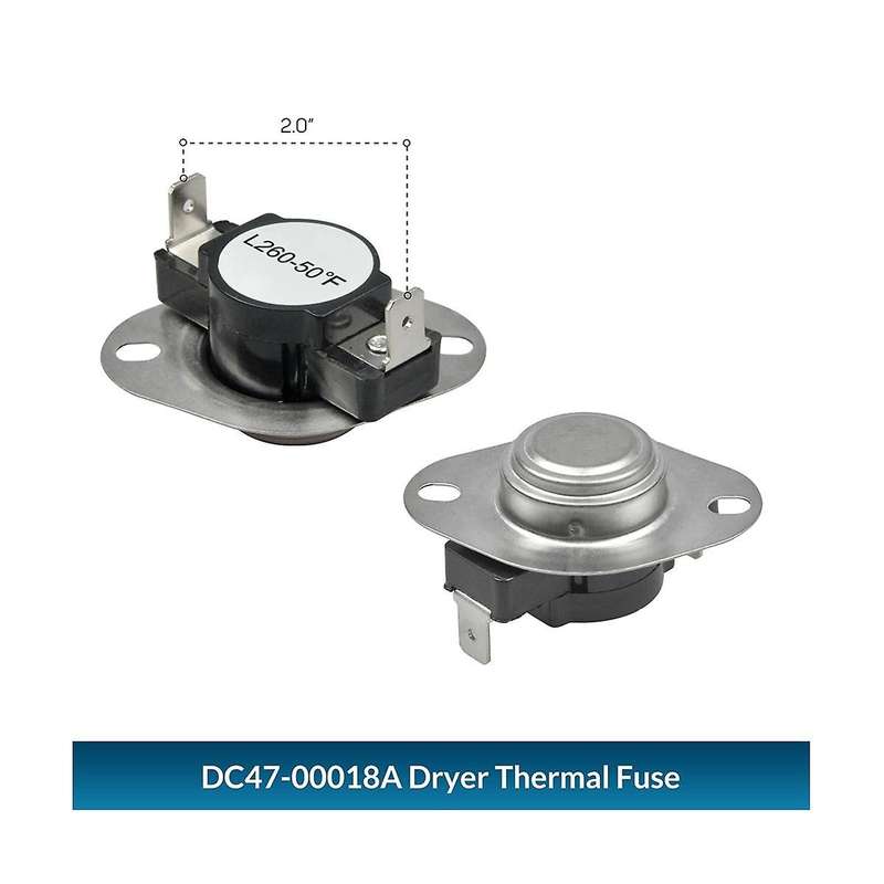 Dc96-00887a Dc47-00016a Dc47-00018a Dryer Thermal Fuse and Thermostat Kit Replacement Exact Fit
