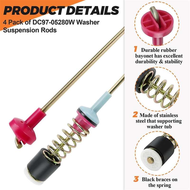 DC97-05280W Wa50r5400av/Us Washing Machine Hanging Rod Washing Machine Wa45h7000aw/02, Wa54m8750av/A