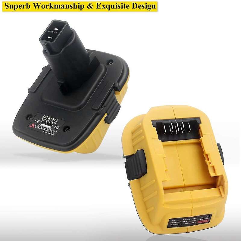 DCA1820 Battery Converter Adapter with USB Port for 18V to 20V DCB206 DCB609