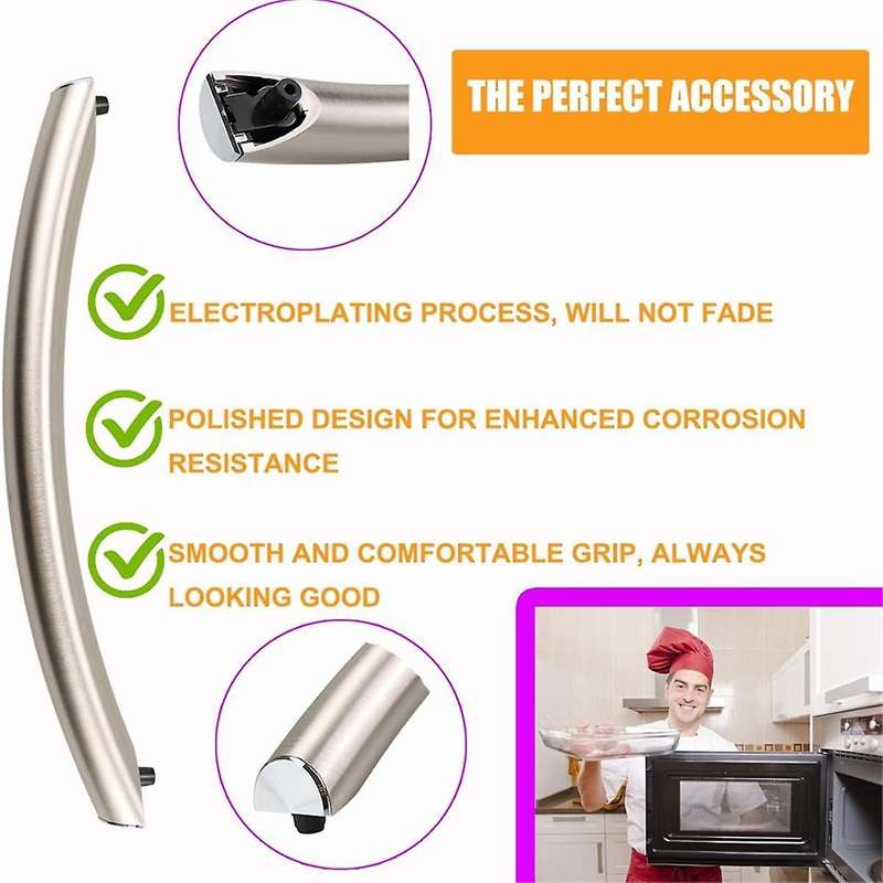 DE94-02933A Microwave Door Handle, for Microwave, Replacement Part for DE64-02522A, AP5622966, PS423