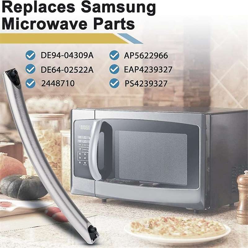 DE94-02933A Microwave Door Handle, for Microwave, Replacement Part for DE64-02522A, AP5622966, PS423