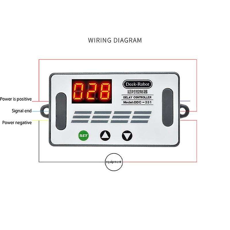 DDC-331 DC 12V Trigger Cycle Delay Relay LED Digital Display Adjustable Timing Control Switch Relays