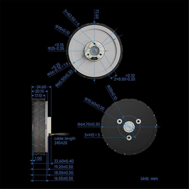 DDSM210 Direct Drive Servo Motor Low Speed and High Torque Low Noise All-in One Design Hub Motor for