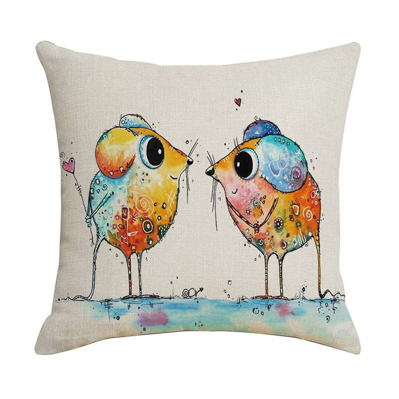 Decor Soft Linen Cushion Covers for Sofa Car 45 X 45Cm Square Throw Pillow Covers with Invisible Zip