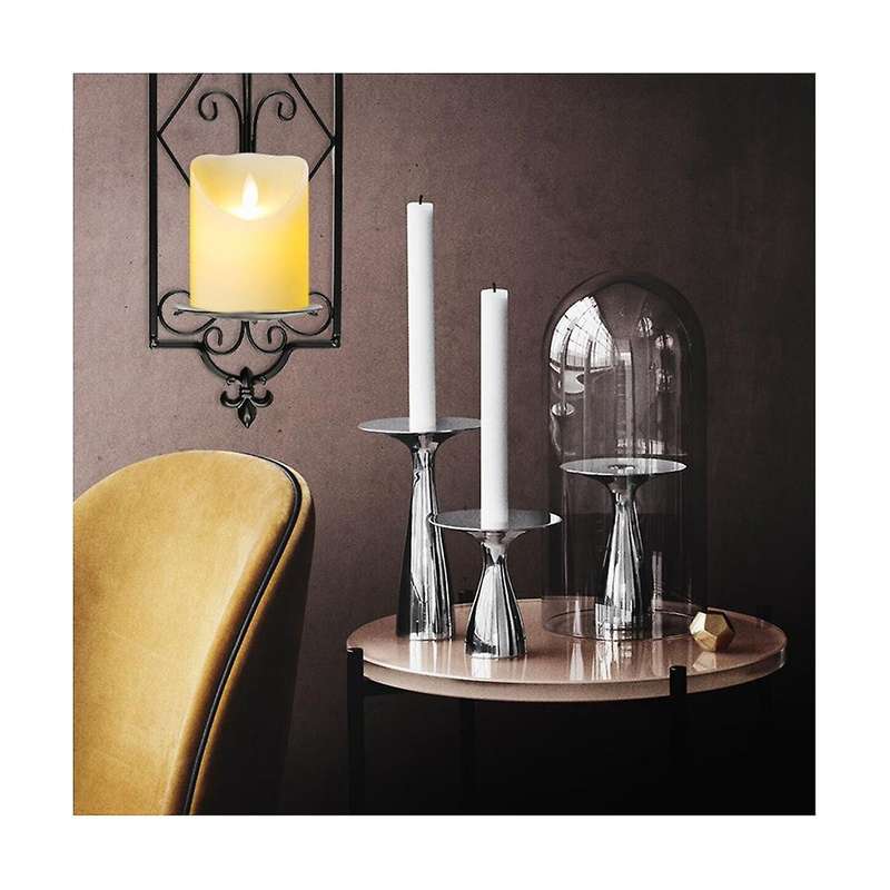 Decorative Black Scrolled Ivy Metal Tea Light Candle Holder Hanging Wall Sconce