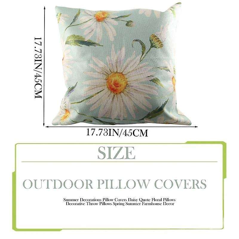 Decorations Pillow Covers Daisy Quote Floral Pillows Decorative Throw Pillows Farmhouse Decor
