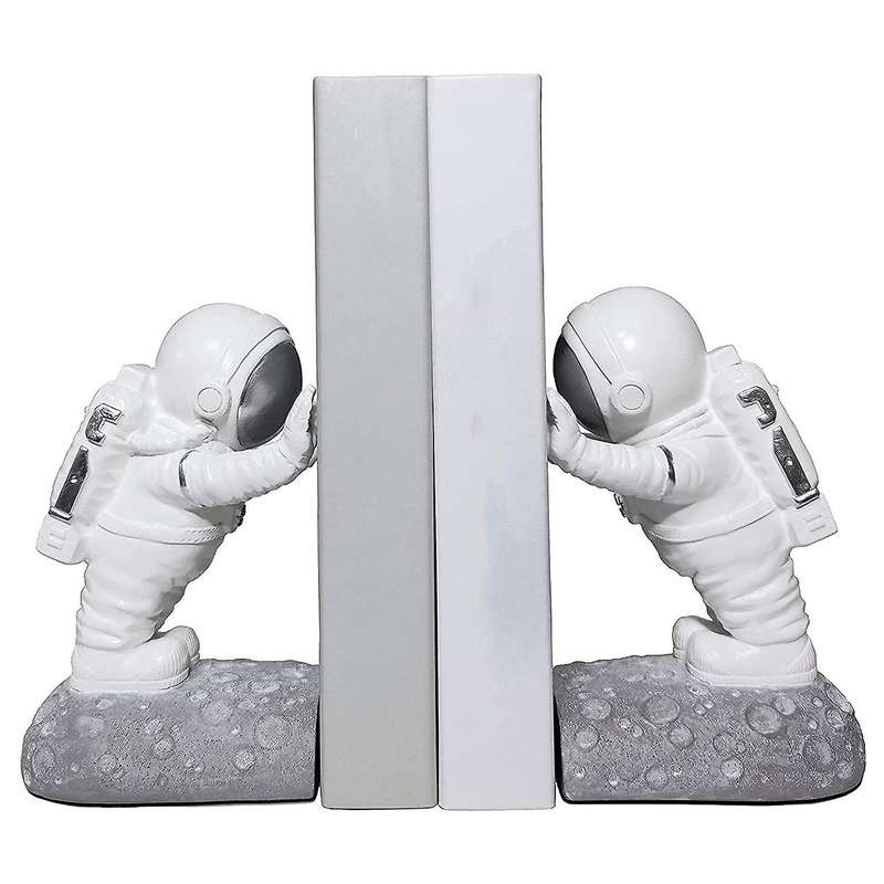 Decorative Bookends Bookends Kids Bookshelf Astronaut Decor Room Decor Home Decor Office Decor Livin