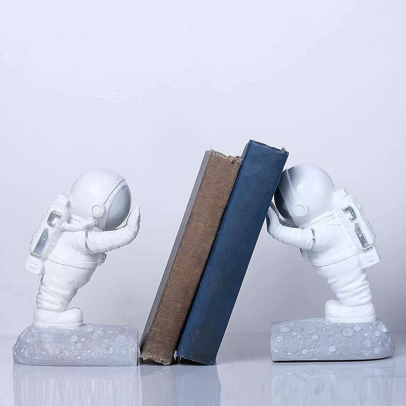 Decorative Bookends Bookends Kids Bookshelf Astronaut Decor Room Decor Home Decor Office Decor Livin