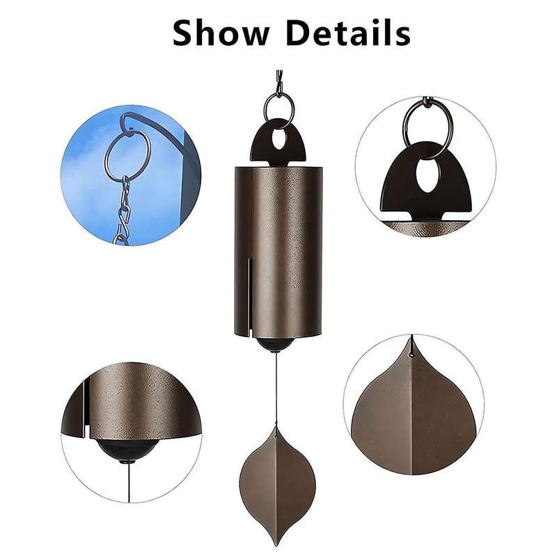 Deep Resonance Quiet Wind Chime Courtyard Metal Wind Chime Garden Vintage Metal Wind Chime Pendant