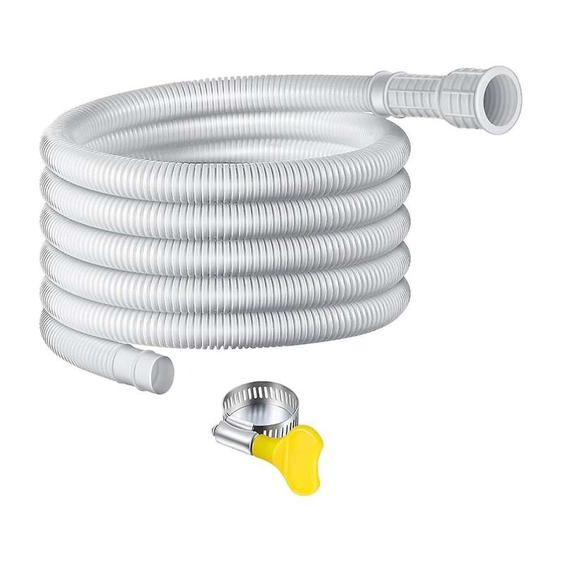 Dehumidifier Drain Hose, 13Ft Flexible Drain Hose with Cuttable Rubber Adapter and Connect Clamp, Ho