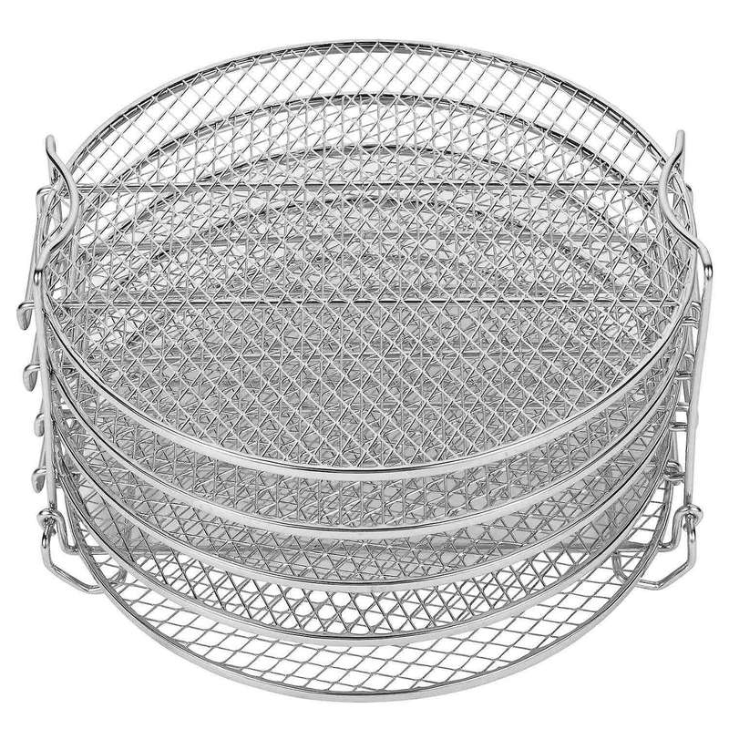 Dehydrator Rack for Ninja Foodi 6.5 & 8 Qt, Pot Duo Crisp 8 Qt. Stainless Steel 5 Stackable Layers