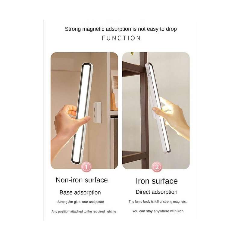 Desk Lamp Hanging Magnetic Table Lamp Led Usb Rechargeable Stepless Dimming Cabinet Closet Wardrobe