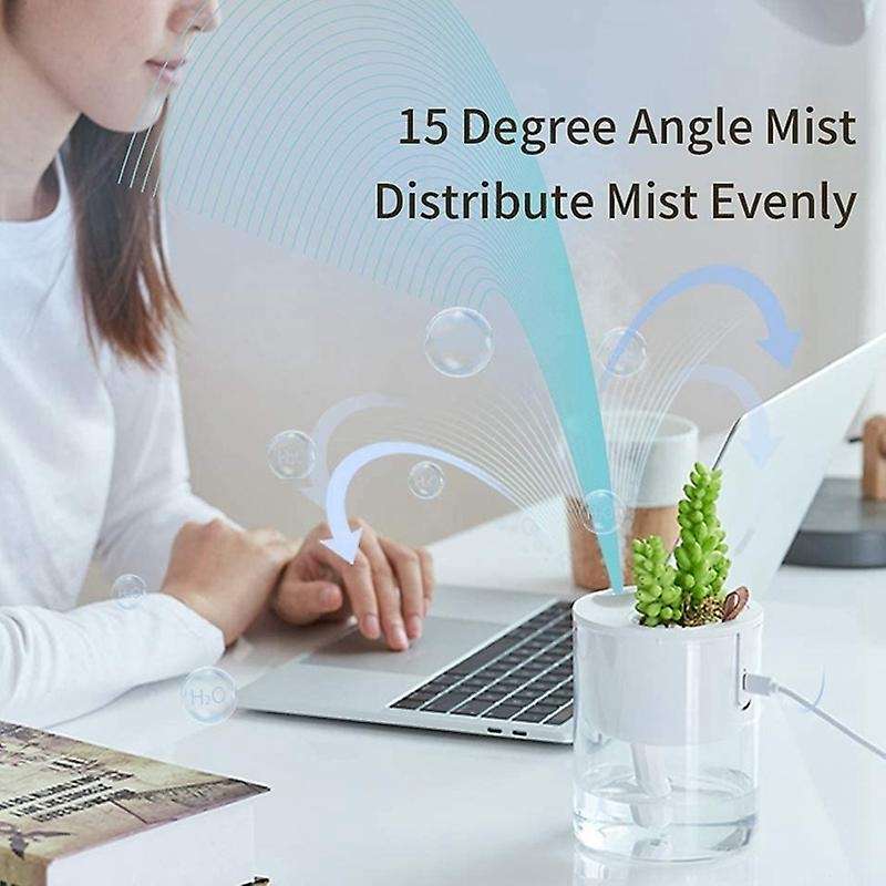 Desk Humidifier, USB Cool Mist Humidifier, Quiet Ultrasonic Mini Humidifiers for Bedroom Home Office
