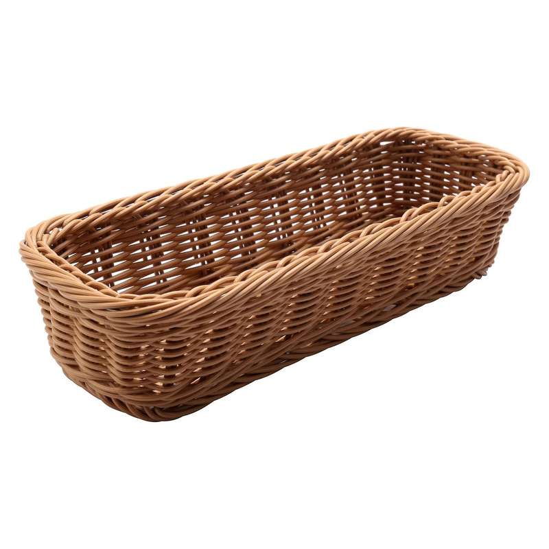 Desktop Cutlery Storage Basket Woven Basket Restaurant Tableware Drain Storage Box Tableware Storage