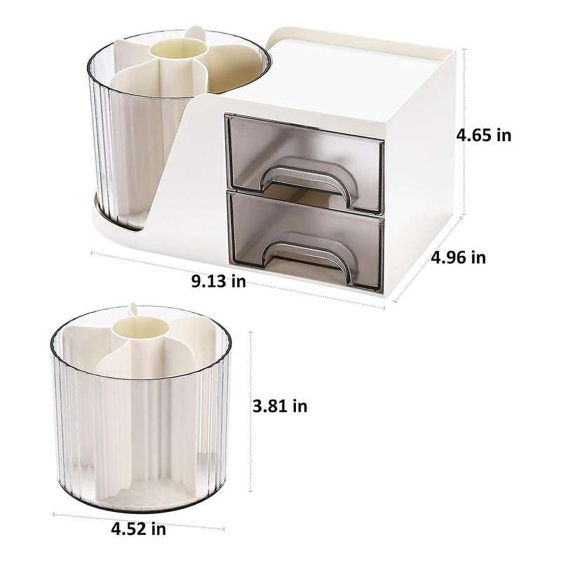 Desk Organizer, Desktop Pen Pencil Card Holder Storage Box for Desk, Makeup Organizer, Office Suppli