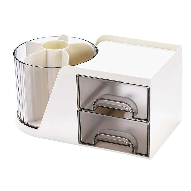 Desk Organizer, Desktop Pen Pencil Card Holder Storage Box for Desk, Makeup Organizer, Office Suppli