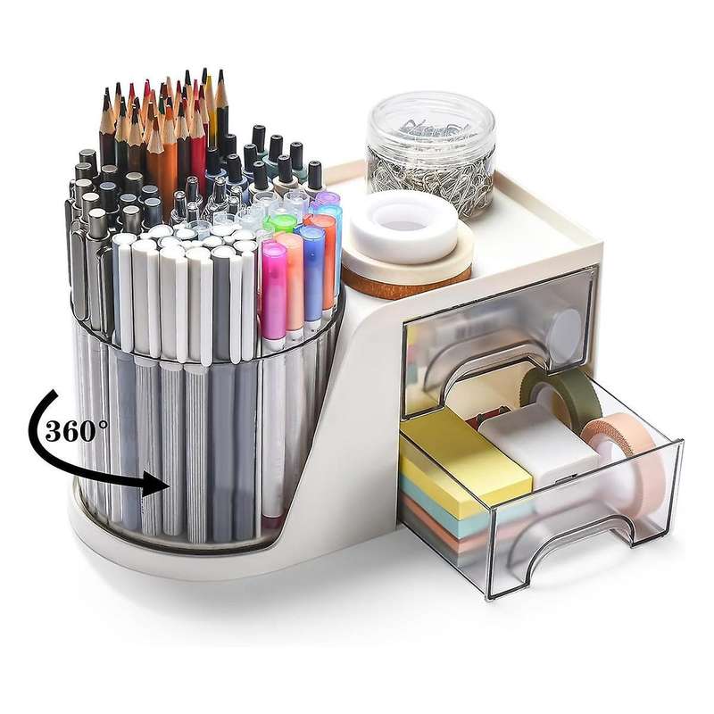 Desk Organizer, Desktop Pen Pencil Card Holder Storage Box for Desk, Makeup Organizer, Office Suppli