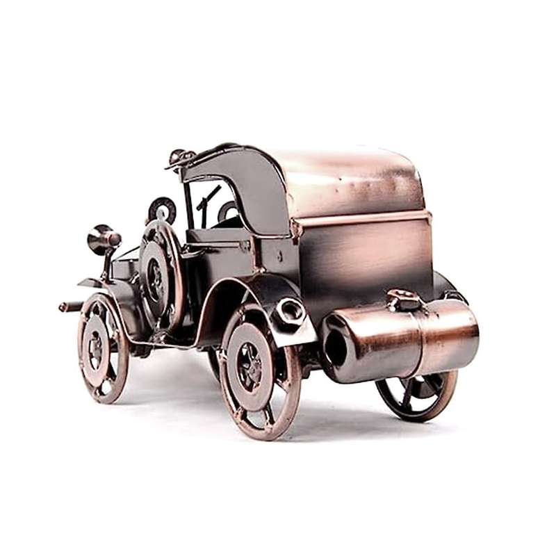 Desktop Home Decoration Metal Models Antique Vehicle Model Retro Car Model Tabletop Truck Decor Iron
