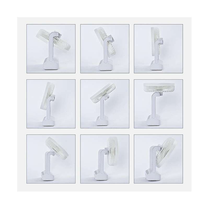 Desktop Small Fan Rotating Shaking Head Wall Hanging Ceiling Fan Night Light Portable Mini Table Fa