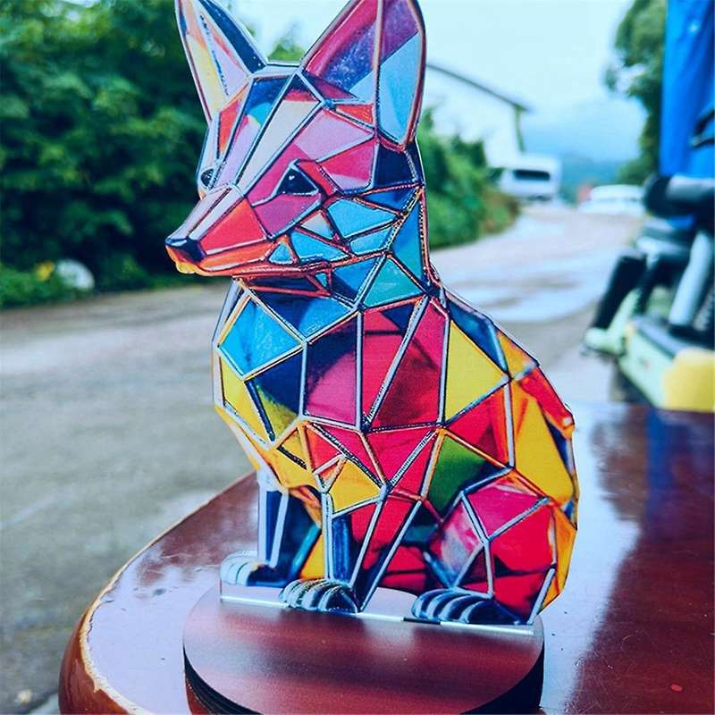 Desktop Ornament Double Sided Multicolor Decoration, Lizard