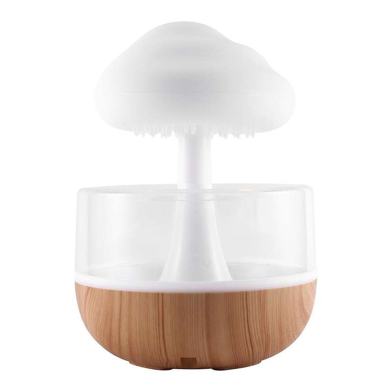 Desktop Rain Cloud Humidifier Relax Aromatherapy Lamp Usb Rain Sound Diffuser 280ml Colorful Night