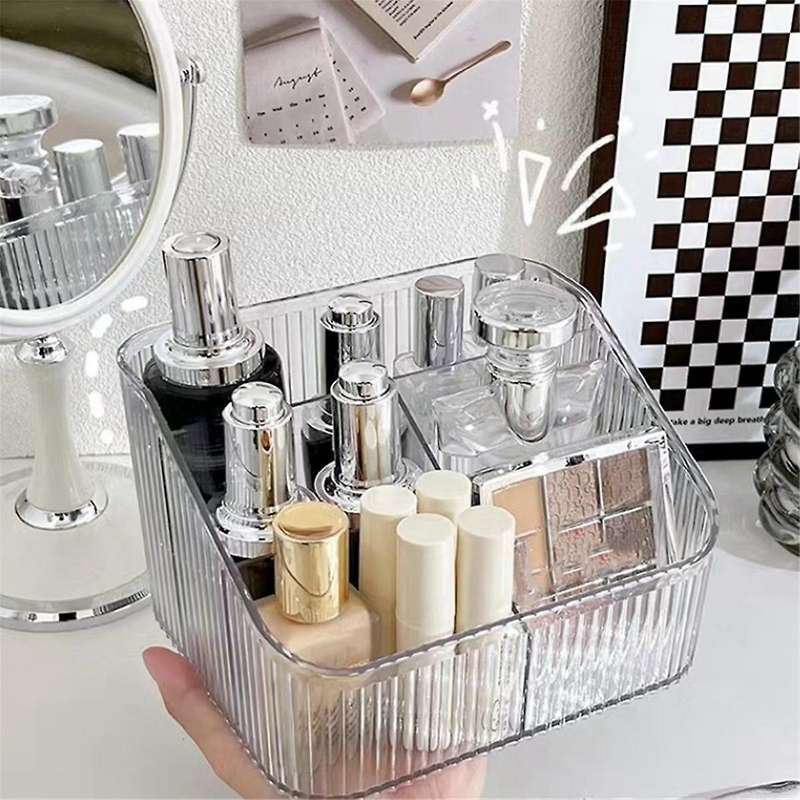 Desktop Storage Box Stationery Sundries Sorting Box Frame Transparent Simple Storage Rack Ins Style